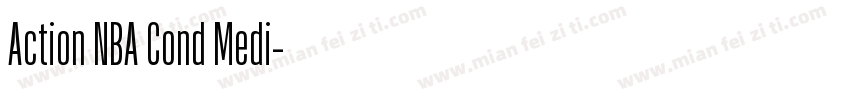 Action NBA Cond Medi字体转换
